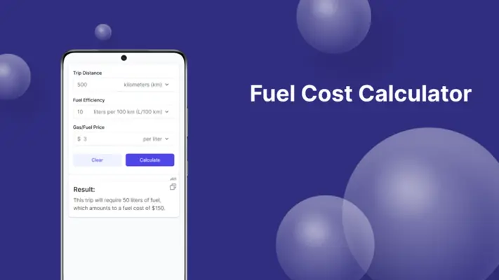 Fuel Cost Calculator android App screenshot 2